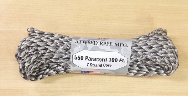 550 Paracord, 100Ft. - Urban Camo - Click Image to Close